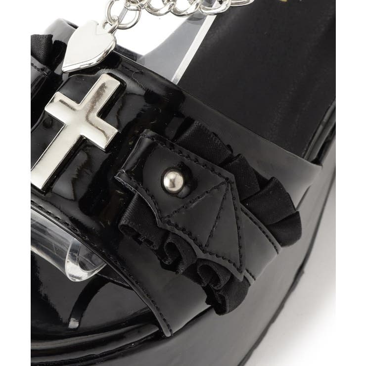 厚底ハートチェ―ン付き十字架サンダル | ESPERANZA | 詳細画像13 