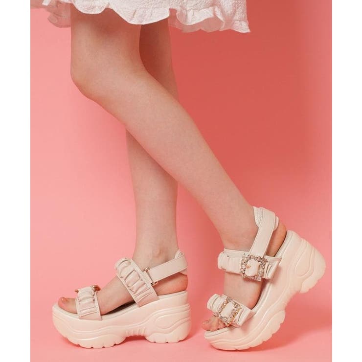 ベージュ(052) | 厚底バックルサンダル | ESPERANZA