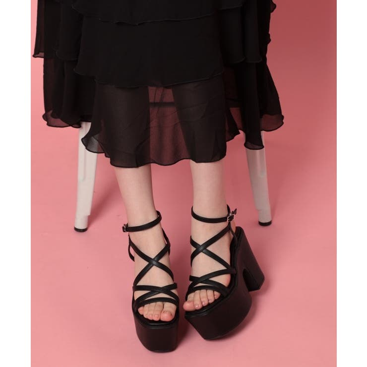 厚底レースアップサンダル | ESPERANZA | 詳細画像19 