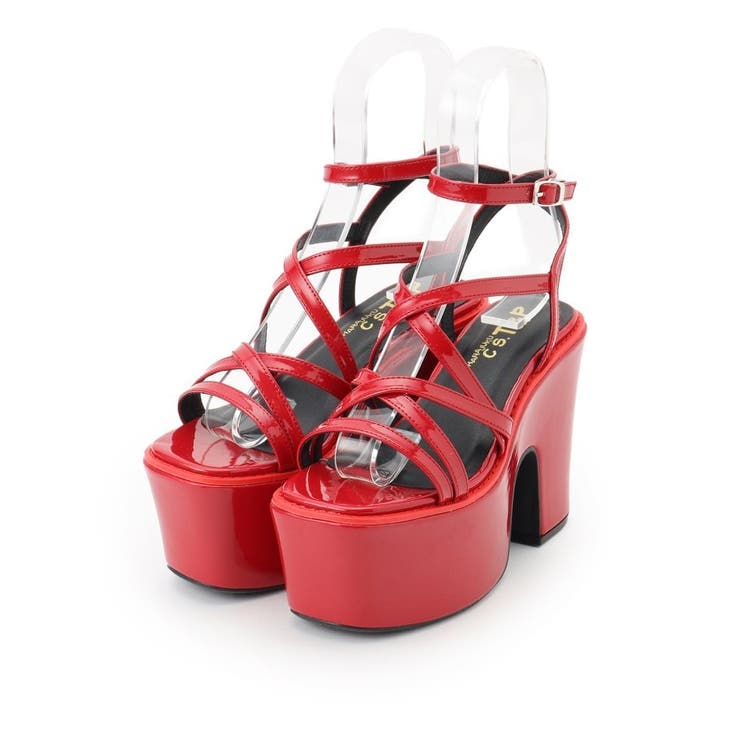 レッド(262) | 厚底レースアップサンダル | ESPERANZA