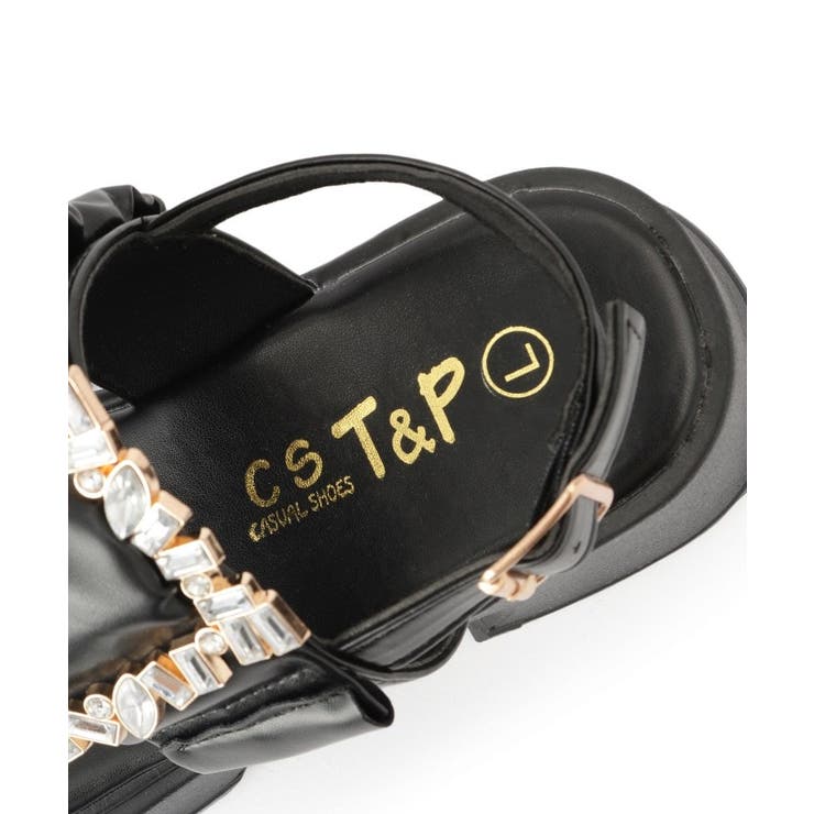 バックル付きギャザーサンダル | ESPERANZA | 詳細画像12 