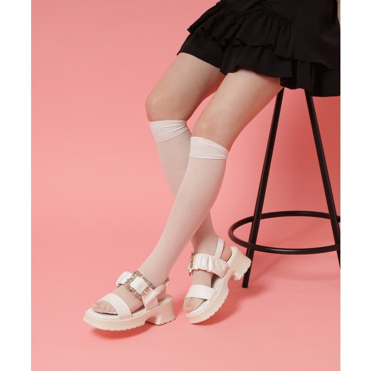 バックル付きギャザーサンダル | ESPERANZA | 詳細画像16 