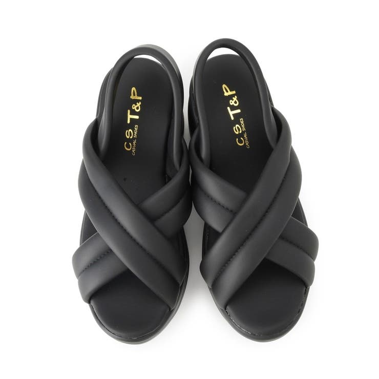 厚底クロスサンダル パデットサンダル | ESPERANZA | 詳細画像3 