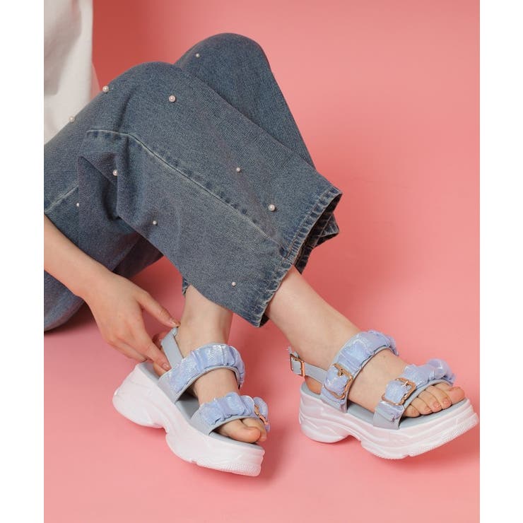 ギャザーダブルベルトサンダル | ESPERANZA | 詳細画像13 