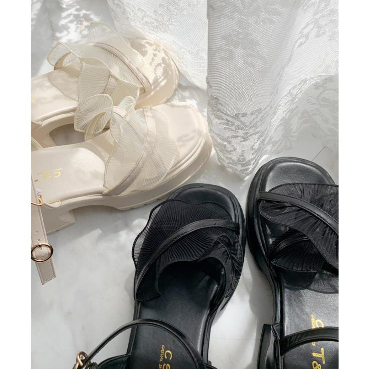 チュールフリルサンダル | ESPERANZA | 詳細画像5 