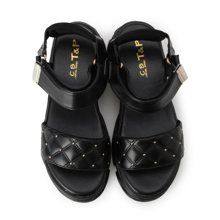 キルティング 面ファスナーストラップサンダル | ESPERANZA | 詳細画像4 