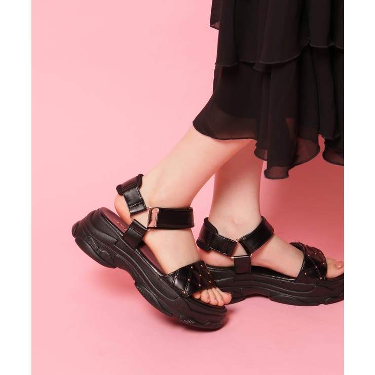 キルティング 面ファスナーストラップサンダル | ESPERANZA | 詳細画像17 