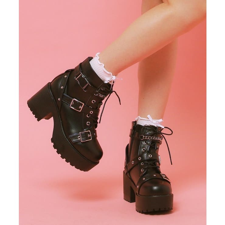 厚底ベルト付きブーツ | ESPERANZA | 詳細画像5 