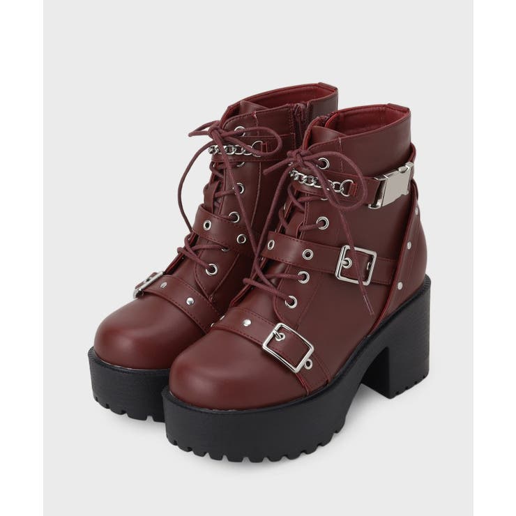 厚底ベルト付きブーツ | ESPERANZA | 詳細画像19 