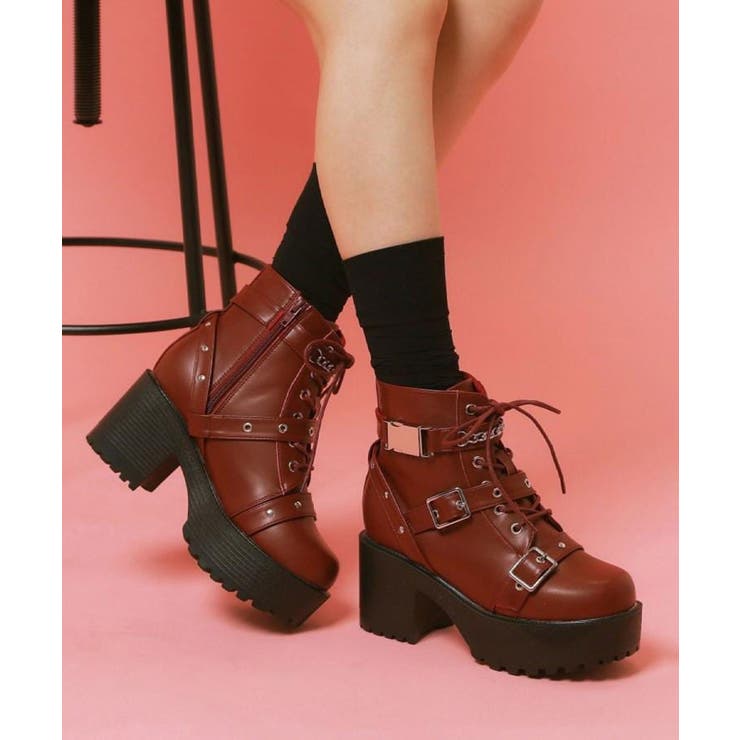 厚底ベルト付きブーツ | ESPERANZA | 詳細画像14 