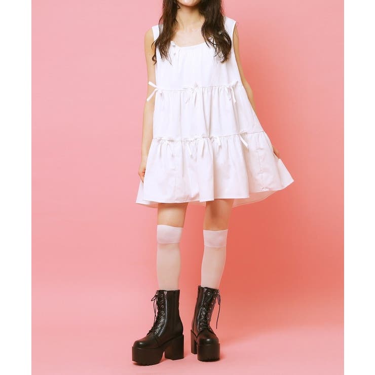 厚底サイドジップミドル丈ブーツ | ESPERANZA | 詳細画像4 