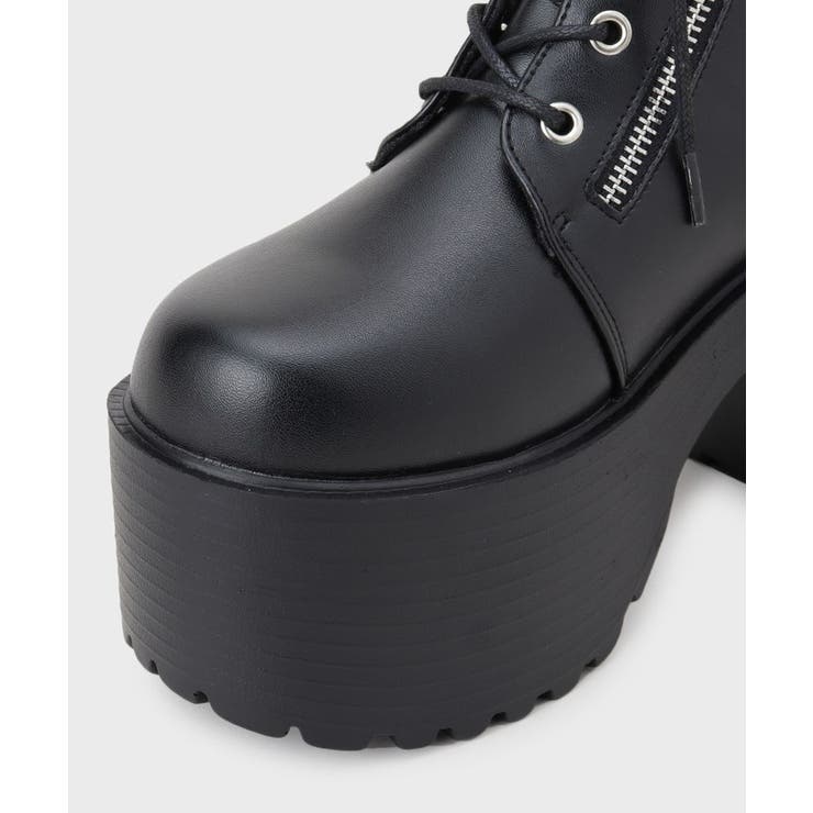 厚底サイドジップミドル丈ブーツ | ESPERANZA | 詳細画像17 