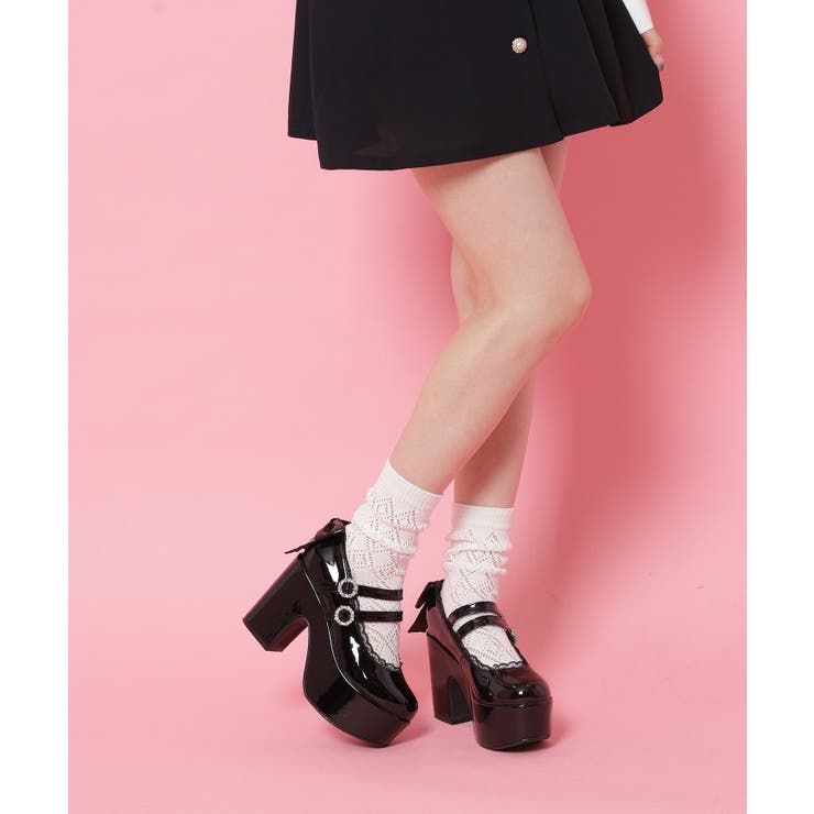 厚底バックリボンパンプス | ESPERANZA | 詳細画像2 