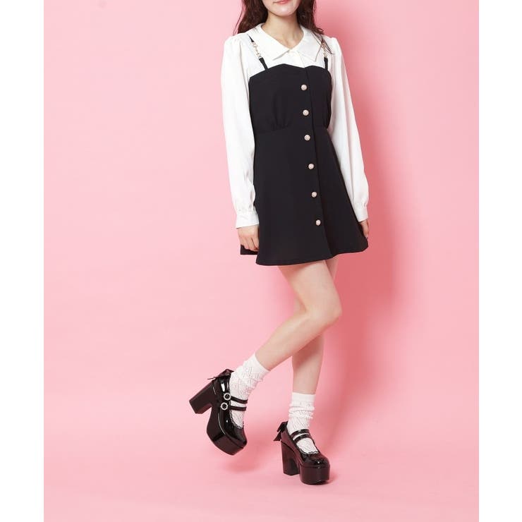 厚底バックリボンパンプス | ESPERANZA | 詳細画像3 