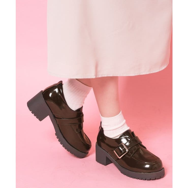 ブラウン(243) | ワンベルトバックルローファー | ESPERANZA