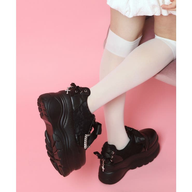 夢見る厚底十字架キラキラスニーカー | ESPERANZA | 詳細画像8 