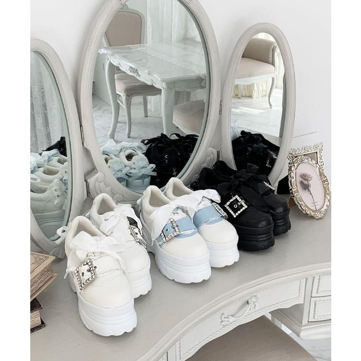 夢見る厚底十字架キラキラスニーカー | ESPERANZA | 詳細画像1 