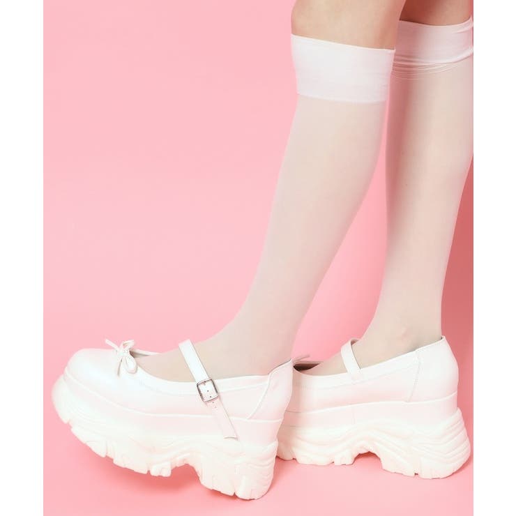 厚底ストラップリボンパンプス | ESPERANZA | 詳細画像2 