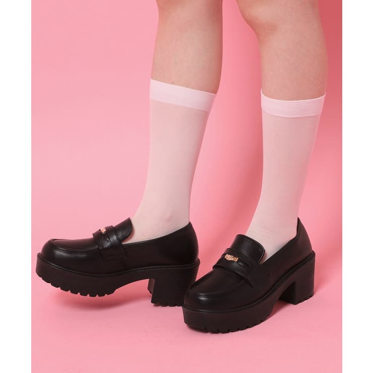 ブラック(019) | 厚底コインローファー | ESPERANZA