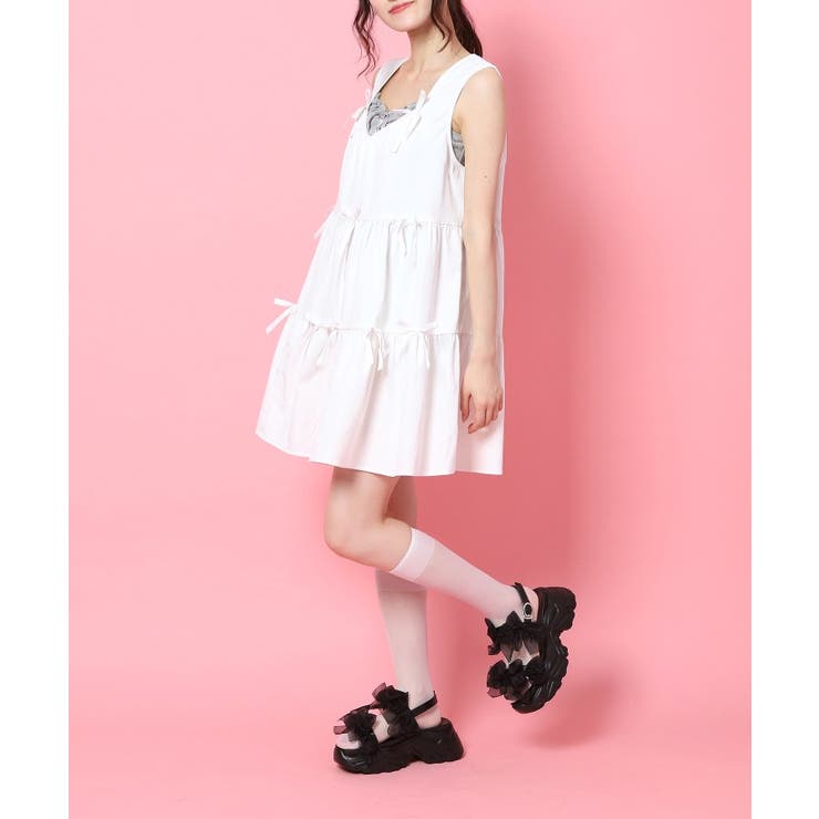 厚底シアーリボン軽量サンダル | ESPERANZA | 詳細画像6 