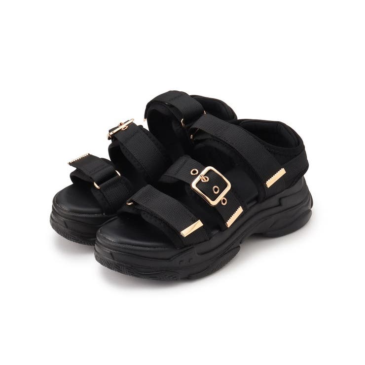 軽量厚底ソール ゴールドベルトスポーツサンダル | ESPERANZA | 詳細画像2 