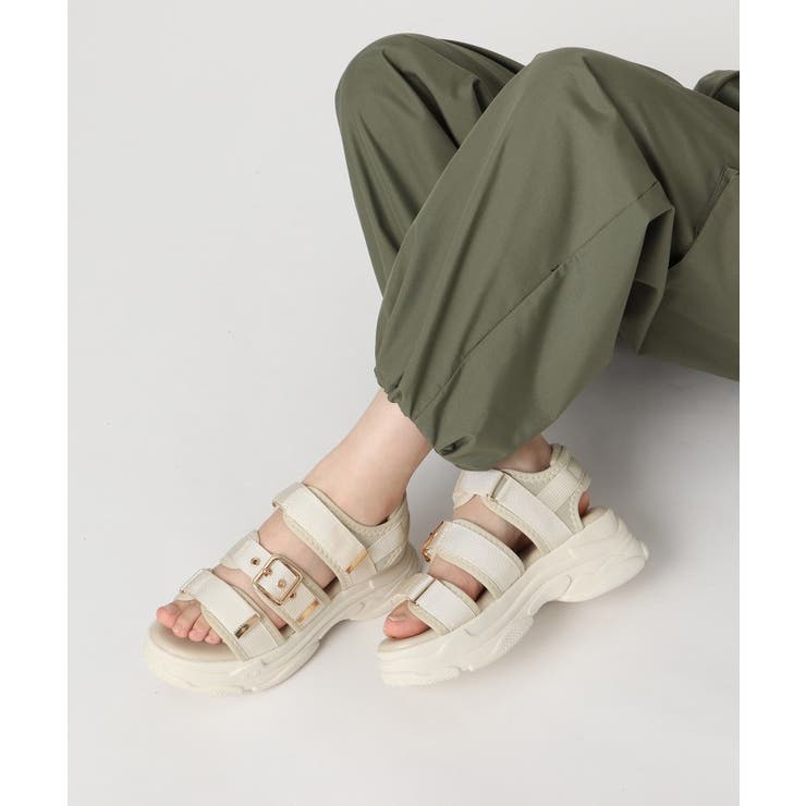 軽量厚底ソール ゴールドベルトスポーツサンダル | ESPERANZA | 詳細画像18 