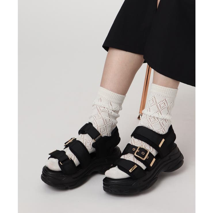 軽量厚底ソール ゴールドベルトスポーツサンダル | ESPERANZA | 詳細画像28 