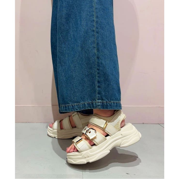 軽量厚底ソール ゴールドベルトスポーツサンダル | ESPERANZA | 詳細画像29 