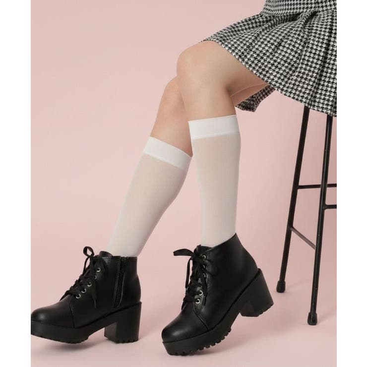 ブラック(019) | 【らくちん履き心地】一体厚底レースアップブーツ | ESPERANZA