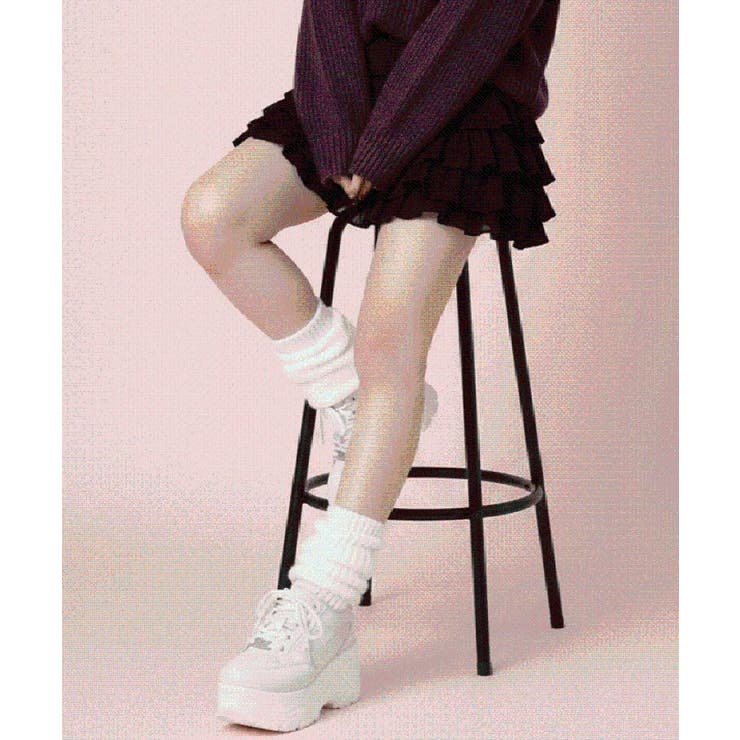 ＜脱ぎ履きしやすい＞ファスナー付厚底スニーカー | ESPERANZA | 詳細画像38 