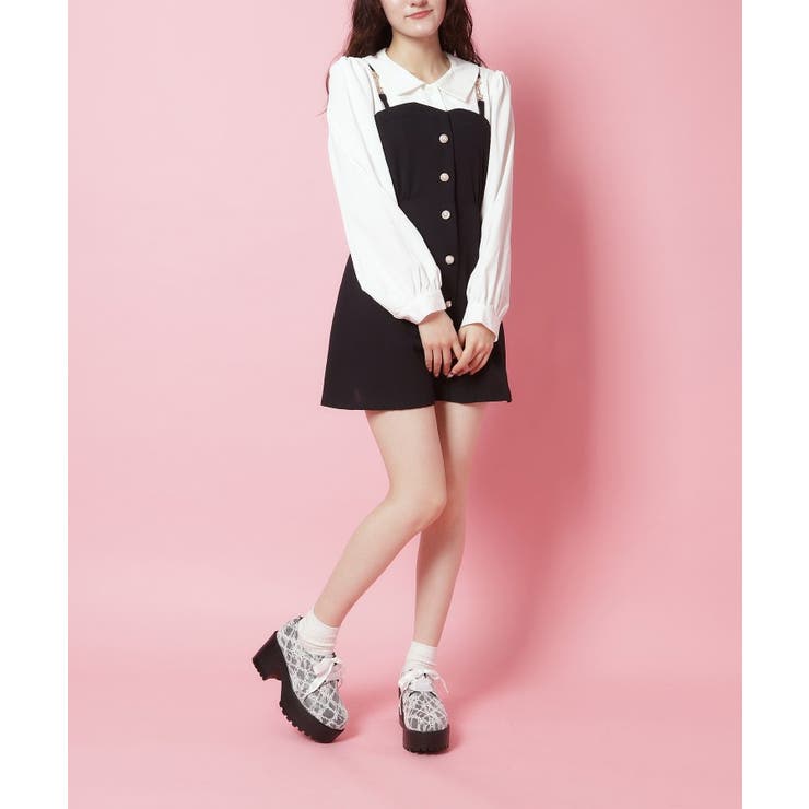 厚底サテンリボンレースアップヒールシューズ | ESPERANZA | 詳細画像21 
