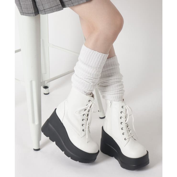 厚底レースアップブーツ | ESPERANZA | 詳細画像14 