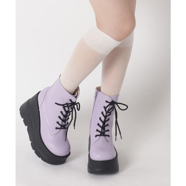 厚底レースアップブーツ | ESPERANZA | 詳細画像22 