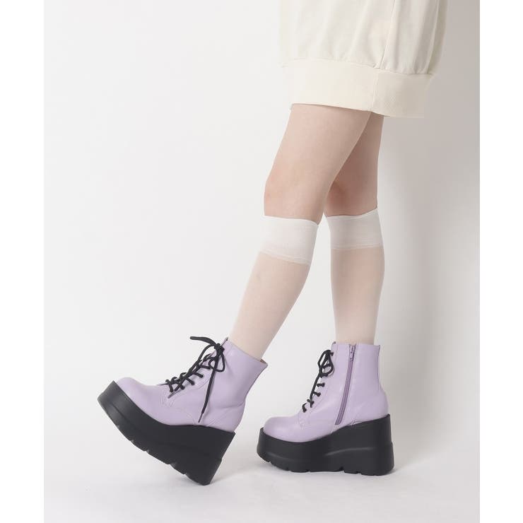 厚底レースアップブーツ | ESPERANZA | 詳細画像23 