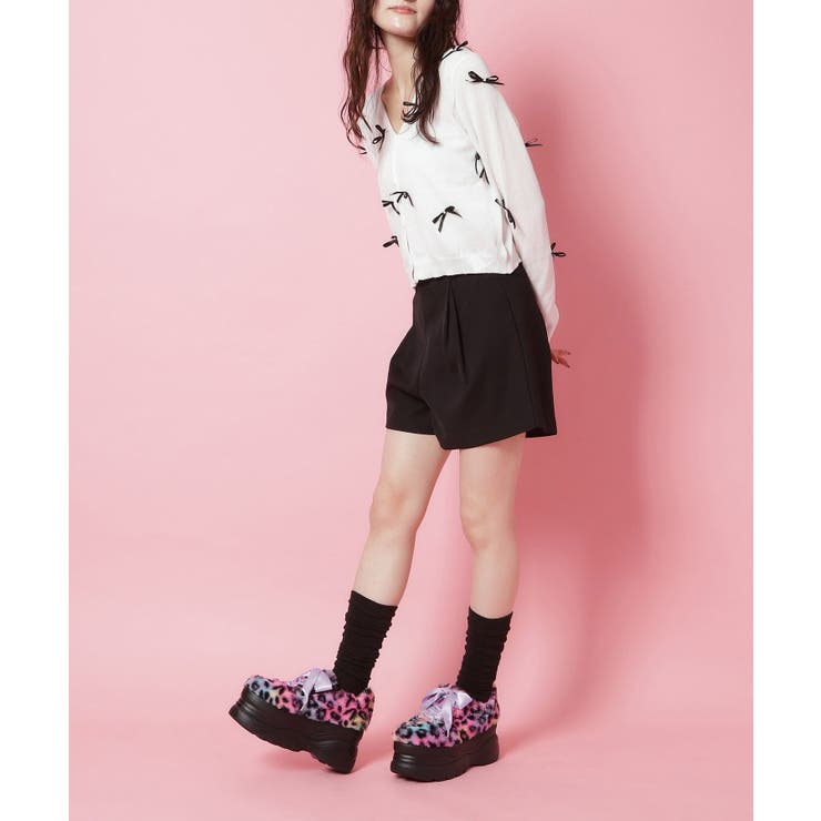 【新色追加】サテンリボンレースアップ厚底スニーカー | ESPERANZA | 詳細画像30 