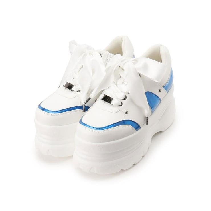 【新色追加】サテンリボンレースアップ厚底スニーカー | ESPERANZA | 詳細画像34 