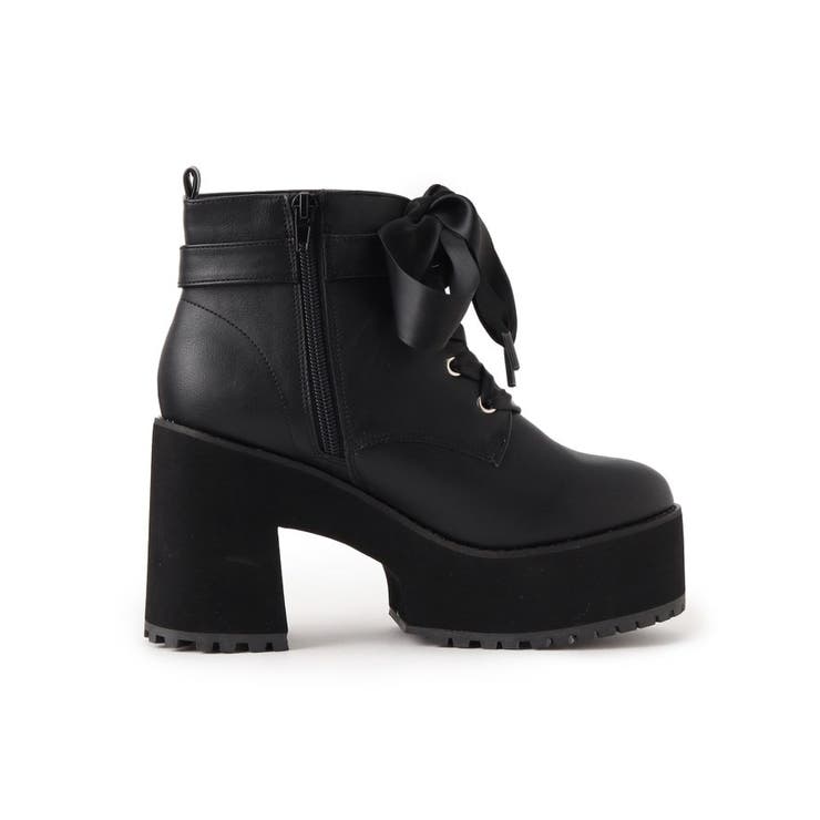 厚底レースアップブーツ | ESPERANZA | 詳細画像4 