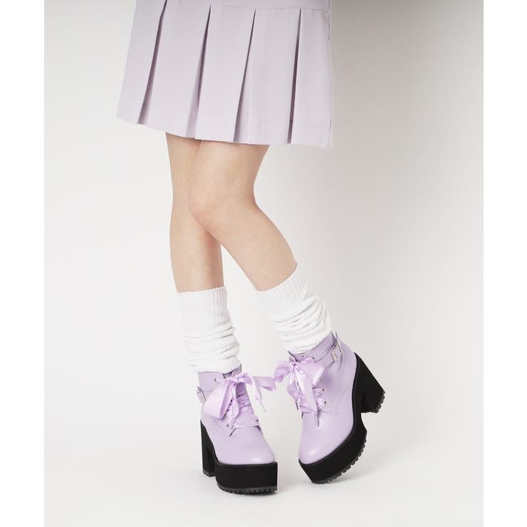 厚底レースアップブーツ | ESPERANZA | 詳細画像17 