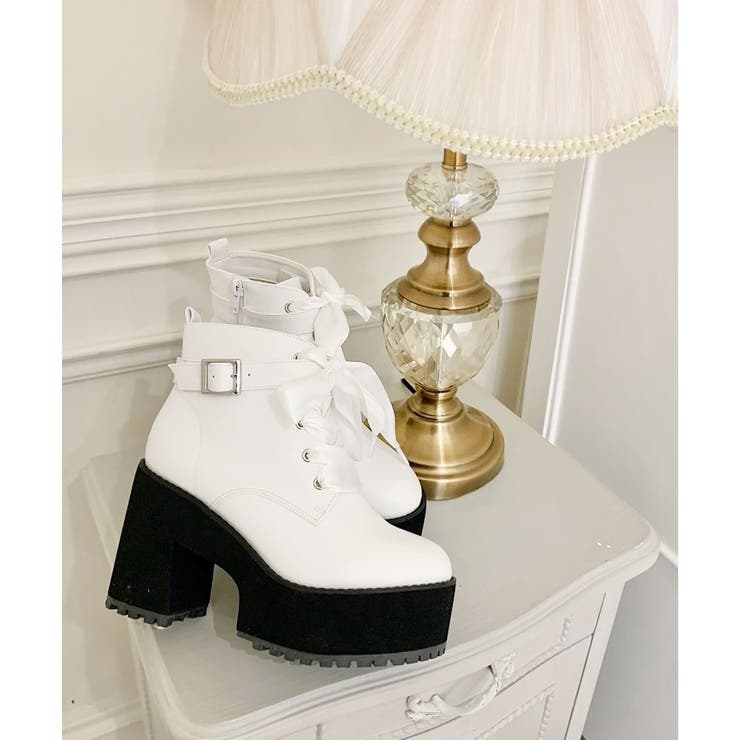 厚底レースアップブーツ | ESPERANZA | 詳細画像1 