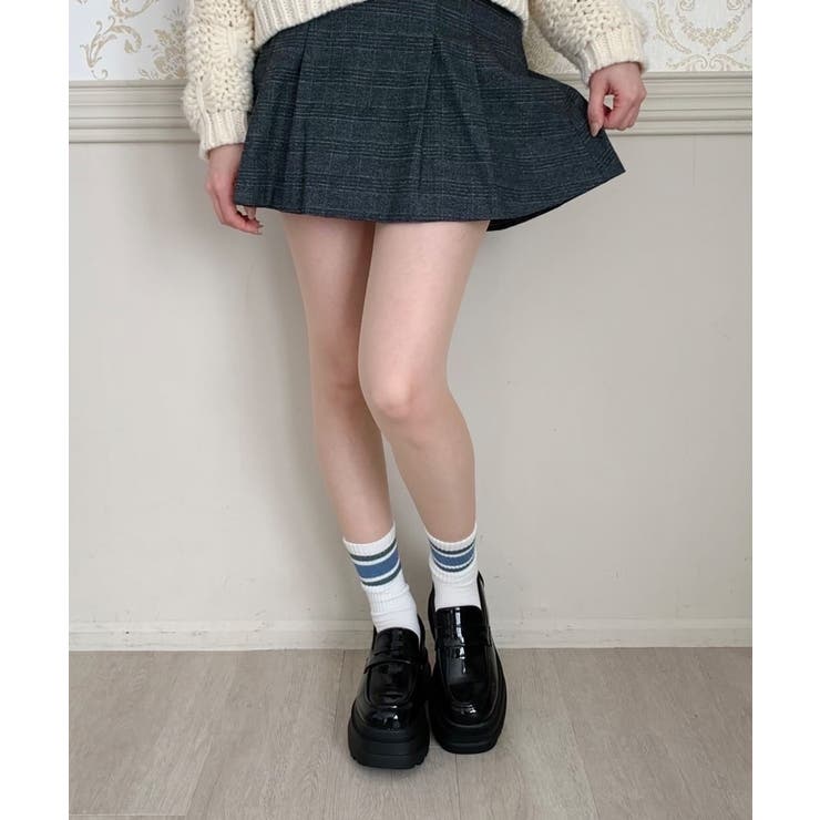 厚底2段ソールローファーパンプス | ESPERANZA | 詳細画像32 