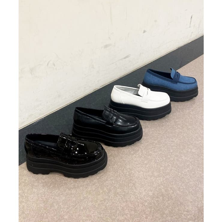 厚底2段ソールローファーパンプス | ESPERANZA | 詳細画像33 