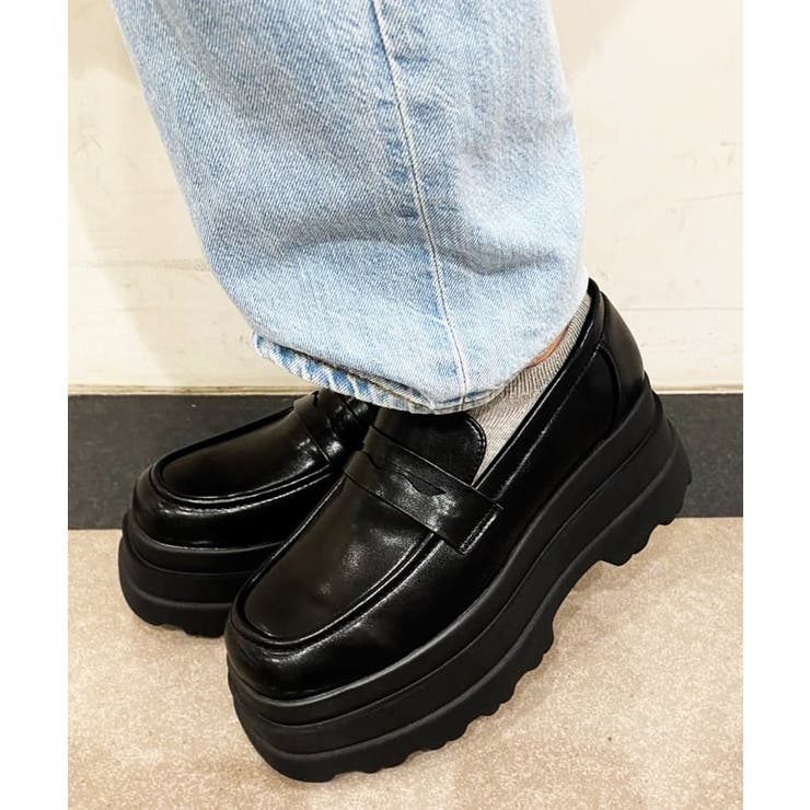 厚底2段ソールローファーパンプス | ESPERANZA | 詳細画像35 