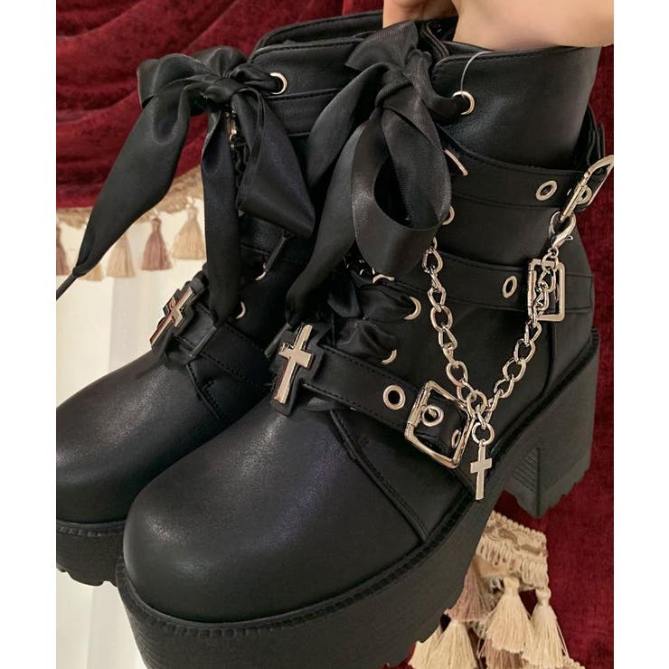 厚底×コウモリ×十字架スニーカー | ESPERANZA | 詳細画像3 