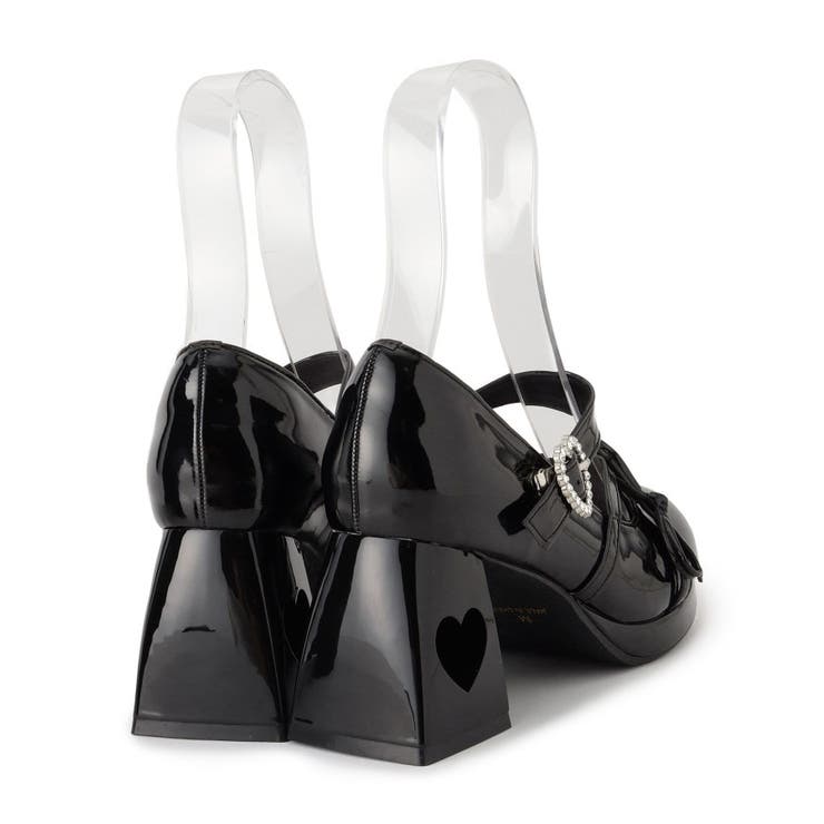 厚底ハートヒールストラップパンプス | ESPERANZA | 詳細画像8 