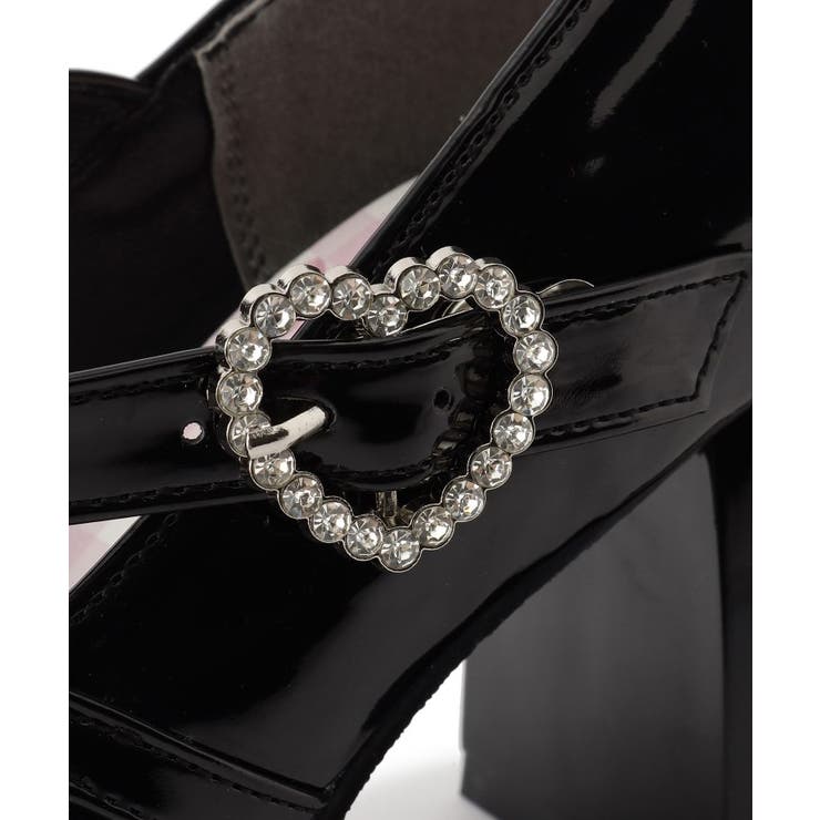 厚底ハートヒールストラップパンプス | ESPERANZA | 詳細画像15 