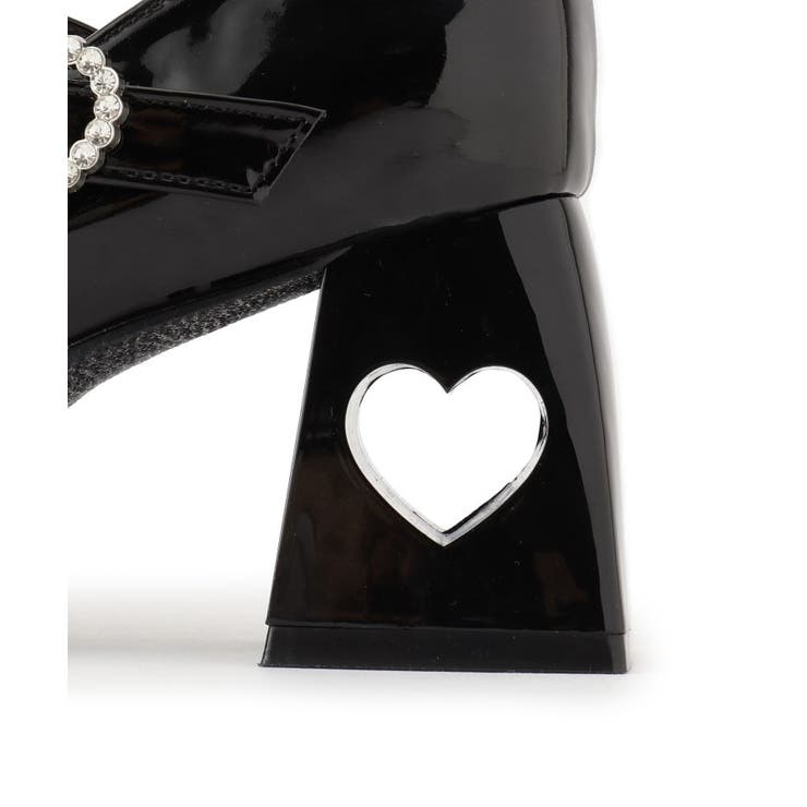 厚底ハートヒールストラップパンプス | ESPERANZA | 詳細画像18 