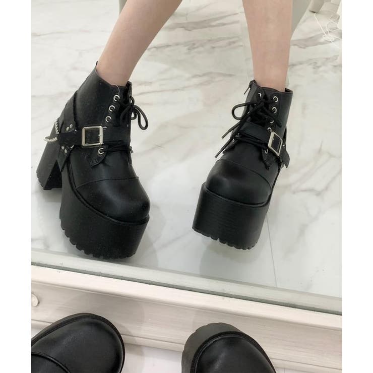 ベルト取り外し可厚底ベルト付きブーツ | ESPERANZA | 詳細画像7 