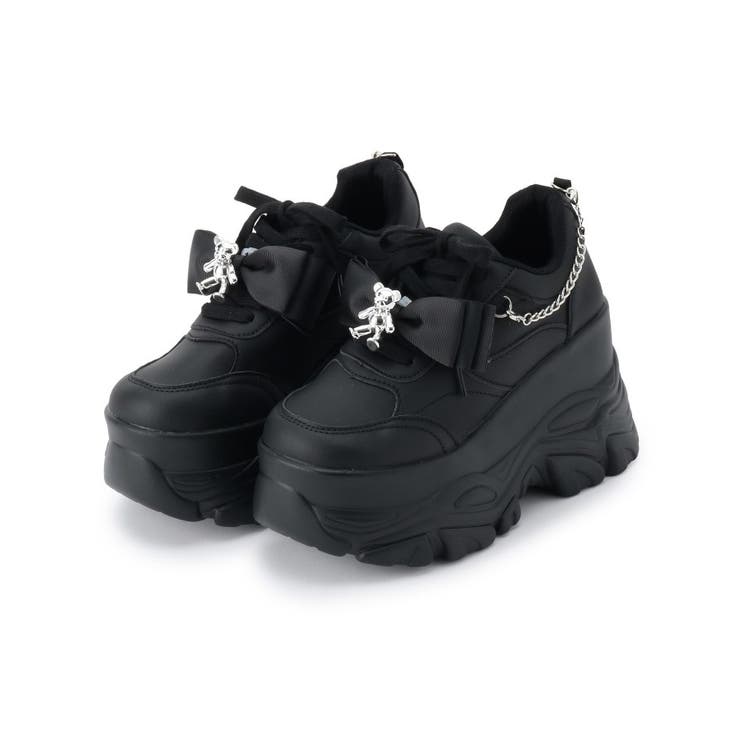 クマ×チェ―ン付き厚底インヒールスニーカー | ESPERANZA | 詳細画像8 