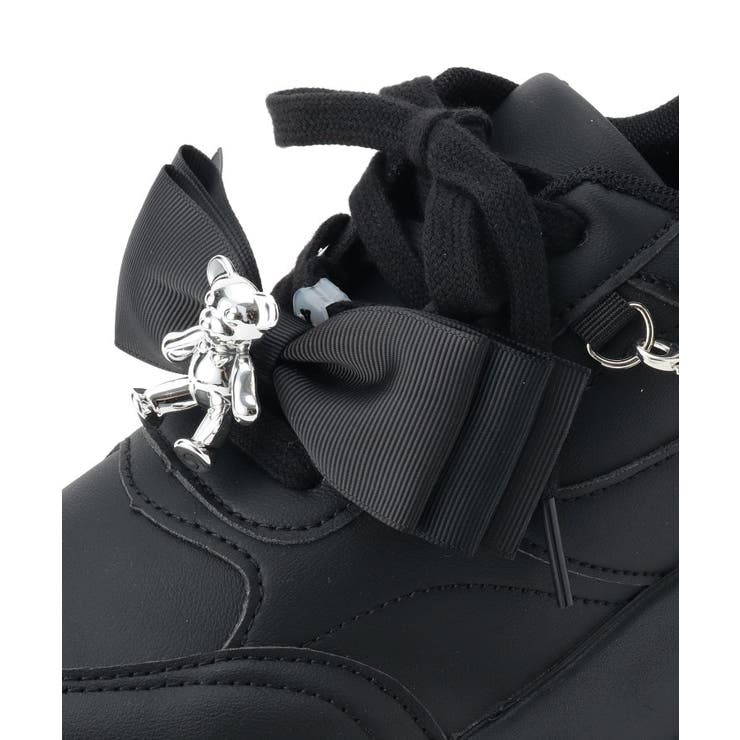 クマ×チェ―ン付き厚底インヒールスニーカー | ESPERANZA | 詳細画像15 