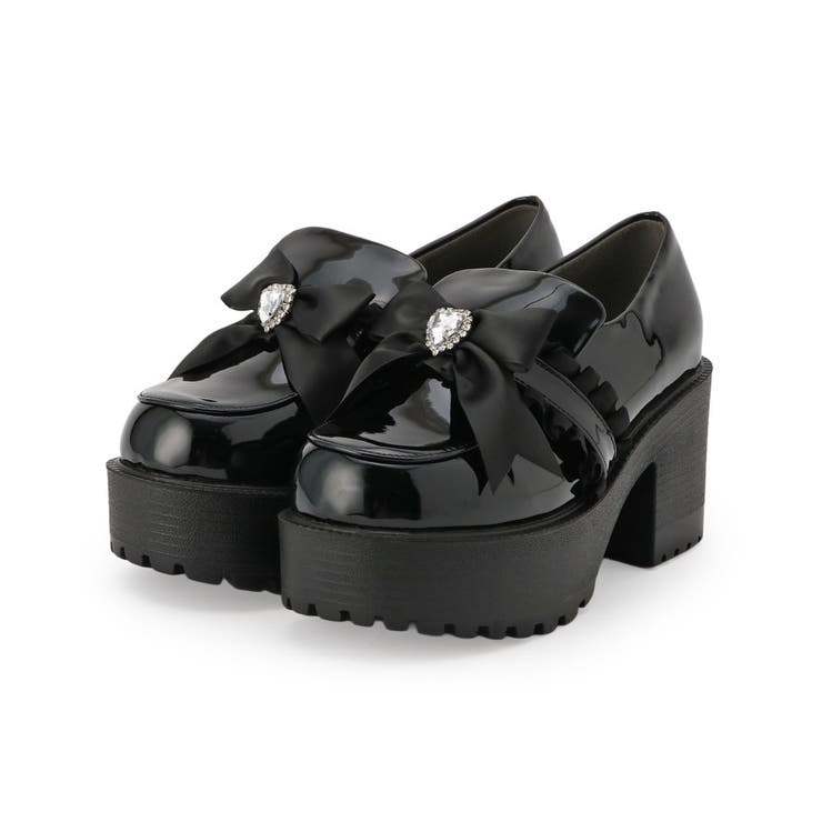 リボン付厚底ローファーパンプス | ESPERANZA | 詳細画像12 